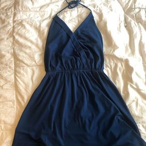 Blue BCBG halter dress